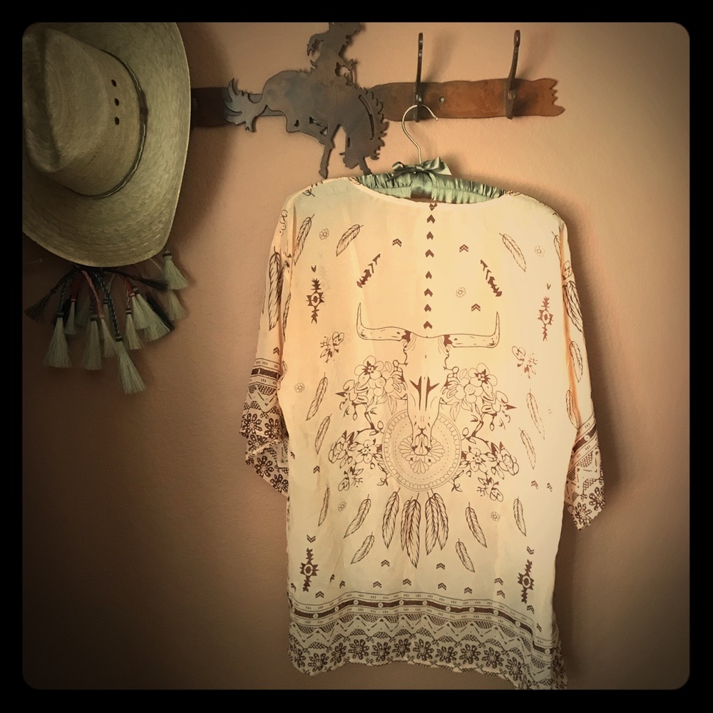 Boho Western Kimono